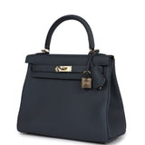 Hermes Kelly Retourne 25 Gris Misty Togo Bijouterie Permabrass