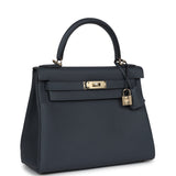 Hermes Kelly Retourne 28 Gris Misty Togo Quincaillerie Permabrass