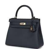 Hermes Kelly Retourne 28 Gris Misty Togo Quincaillerie Permabrass