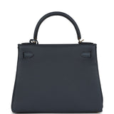Hermes Kelly Retourne 28 Gris Misty Togo Quincaillerie Permabrass