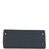 Hermes Kelly Retourne 28 Gris Misty Togo Quincaillerie Permabrass