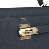 Hermes Kelly Retourne 28 Gris Misty Togo Quincaillerie Permabrass
