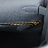 Hermes Kelly Retourne 28 Gris Misty Togo Quincaillerie Permabrass