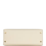 Sac Kelly Sellier 28 Hermès en Epsom Nata et accastillage doré