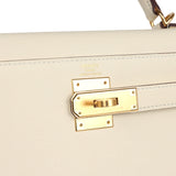 Sac Kelly Sellier 28 Hermès en Epsom Nata et accastillage doré
