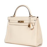 Hermès Kelly Retourné 32 Nata Clemence Accastillage Doré