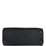 Hermes Kelly Voyage 50 Black Evercolor Palladium Hardware
