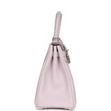 Hermès Kelly Retourne 28 Mauve Pâle Clémence Palladium Hardware
