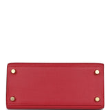 Hermes Kelly Sellier 20 Rouge Vif Courchevel Gold Hardware