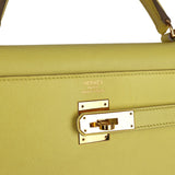 Sac Kelly Sellier 35 Hermès Soufre Epsom Bijouterie Or
