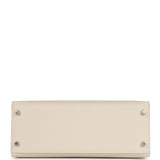 Hermes Kelly Sellier 28 Craie Epsom Métal Argenté Palladium