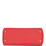 Hermès Kelly Retourne 28 Rose Shocking Chèvre Doré
