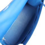 Hermès Kelly Sellier 32 Bleu France Epsom Finition Palladium