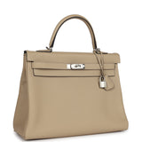 Hermès Kelly Retourne 35 Trench Togo Finition Palladium