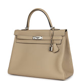 Hermès Kelly Retourne 35 Trench Togo Finition Palladium