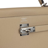 Hermès Kelly Retourne 35 Trench Togo Finition Palladium