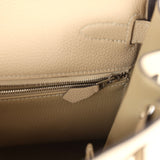 Hermès Kelly Retourne 35 Trench Togo Finition Palladium