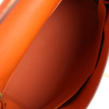 Hermès Kelly Retourne 32 Orange H Epsom Accastillage Doré