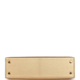 Hermès Kelly Sellier 20 Doré Chèvre Chamkilight Métal Permabrass