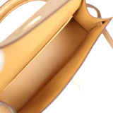 Hermès Kelly Sellier 20 Doré Chèvre Chamkilight Métal Permabrass