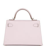 Hermès Commande Spéciale (HSS) Kelly Sellier 20 Mauve Pâle Verso Chevre Mysore Accastillage Permabrass