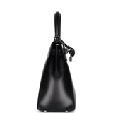Hermès Kelly Sellier 28 Cuir Box Noir Palladium