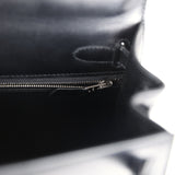 Hermès Kelly Sellier 28 Cuir Box Noir Palladium
