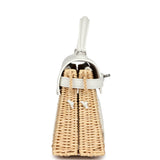 Hermès Mini Picnic Kelly 20 Blanc Swift Bijouterie Palladium