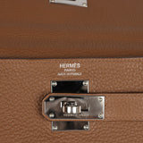 Hermes Fringe Shoulder Kelly 42 JPG Alezan Clemence Palladium Hardware