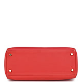 Hermès Kelly Retourne 28 Rouge Pivoine Togo Quincaillerie Dorée