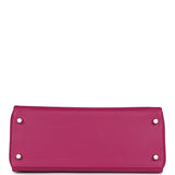 Hermès Kelly Retourné 28 Rose Poupre Evercolor Palladium
