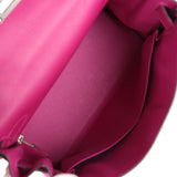 Hermès Kelly Retourné 28 Rose Poupre Evercolor Palladium