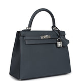 Hermès Kelly Sellier 25 Gris Misty Epsom Palladium Hardware