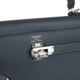 Hermès Kelly Sellier 25 Gris Misty Epsom Palladium Hardware
