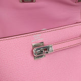 Hermès Micro Kelly 15 Bubblegum Epsom Palladium