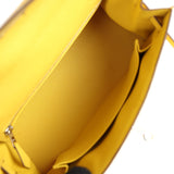 Hermès Kelly Sellier 25 Jaune De Naples Epsom Palladium Hardware