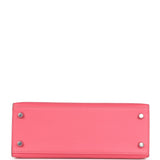 Hermes Kelly Sellier 25 Rose Azalee Epsom Palladium Hardware