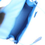 Hermes 'Quelle Idolle' Kelly Doll Bleu Zellige and Bleu Agate Swift Palladium Hardware