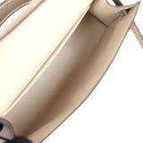 Hermes Commande Spéciale (HSS) Kelly Sellier 20 Craie et Gris Asphalte Epsom Accastillage Permabrass