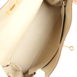 Hermès Kelly Retourné 32 Parchemin Togo Accastillage Doré