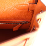 Hermès Kelly Retourné 28 Orange Togo Palladium