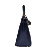 Hermès Kelly Sellier 28 Bleu Saphir Epsom Accastillage Or