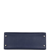 Hermès Kelly Sellier 28 Bleu Saphir Epsom Accastillage Or
