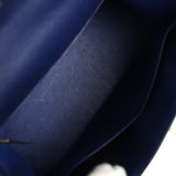 Hermès Kelly Sellier 28 Bleu Saphir Epsom Accastillage Or