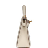 Hermès Kelly Sellier 20 Craie Epsom Accastillage Doré