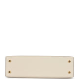 Hermès Kelly Sellier 20 Craie Epsom Accastillage Doré