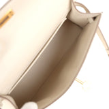 Hermès Kelly Sellier 20 Craie Epsom Accastillage Doré