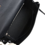 Hermes Kelly Retourne 25 Noir Togo Bijouterie Palladium
