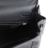 Hermes Kelly Retourne 25 Noir Togo Bijouterie Palladium