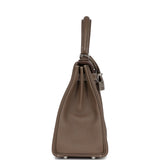 Hermes Kelly Retourne 25 Etoupe Togo Palladium Hardware